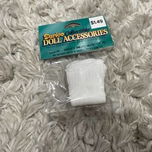Darice Collectible Doll Accessories Child’s Anklet White Socks NEW